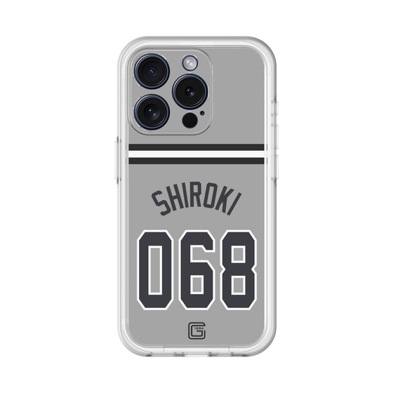 スリムプロテクションプレミアムケース［ 読売ジャイアンツ - #068 SHIROKI - ビジター ］