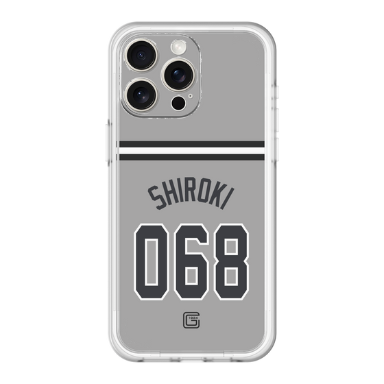 スリムプロテクションプレミアムケース［ 読売ジャイアンツ - #068 SHIROKI - ビジター ］