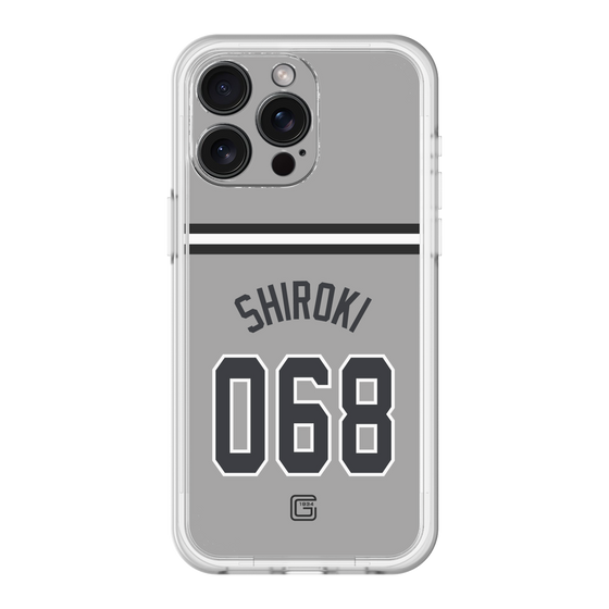 スリムプロテクションプレミアムケース［ 読売ジャイアンツ - #068 SHIROKI - ビジター ］