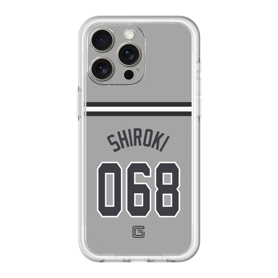 スリムプロテクションプレミアムケース［ 読売ジャイアンツ - #068 SHIROKI - ビジター ］