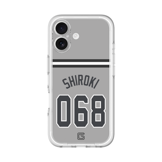 スリムプロテクションプレミアムケース［ 読売ジャイアンツ - #068 SHIROKI - ビジター ］