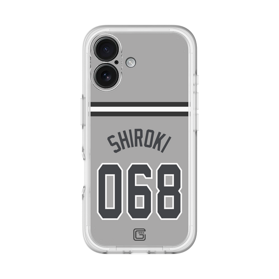 スリムプロテクションプレミアムケース［ 読売ジャイアンツ - #068 SHIROKI - ビジター ］