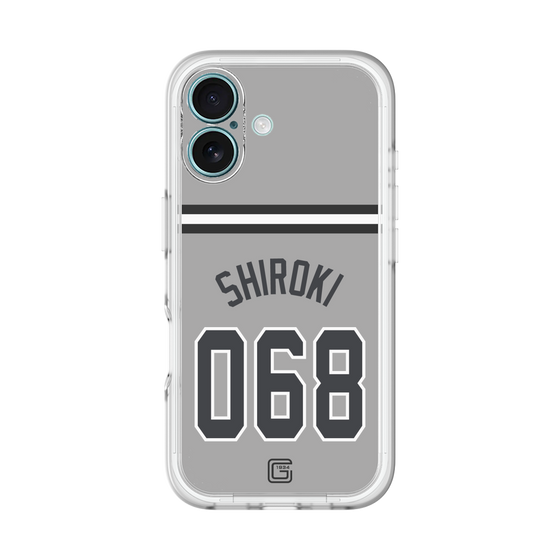スリムプロテクションプレミアムケース［ 読売ジャイアンツ - #068 SHIROKI - ビジター ］