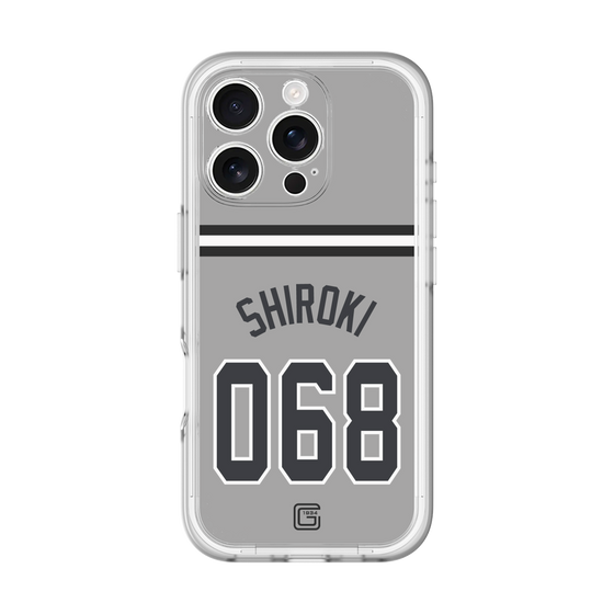 スリムプロテクションプレミアムケース［ 読売ジャイアンツ - #068 SHIROKI - ビジター ］