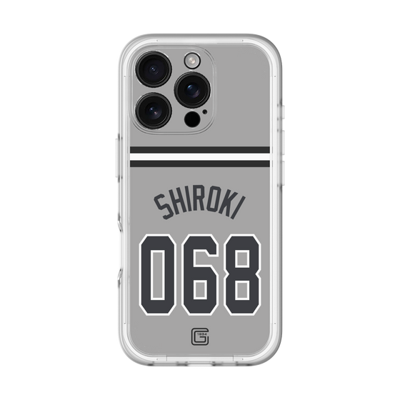 スリムプロテクションプレミアムケース［ 読売ジャイアンツ - #068 SHIROKI - ビジター ］