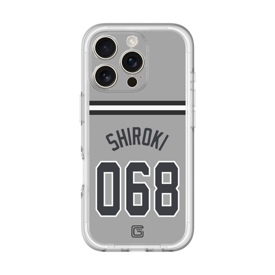 スリムプロテクションプレミアムケース［ 読売ジャイアンツ - #068 SHIROKI - ビジター ］