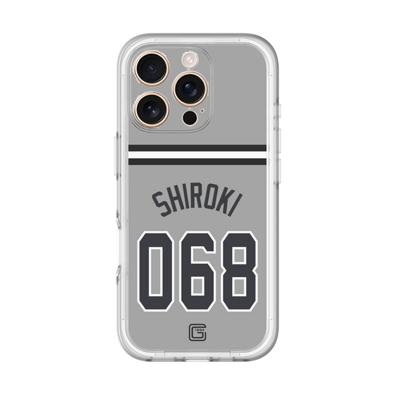 スリムプロテクションプレミアムケース［ 読売ジャイアンツ - #068 SHIROKI - ビジター ］