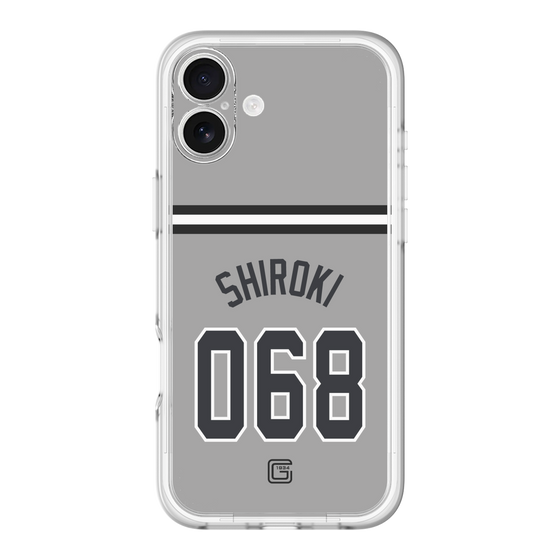スリムプロテクションプレミアムケース［ 読売ジャイアンツ - #068 SHIROKI - ビジター ］