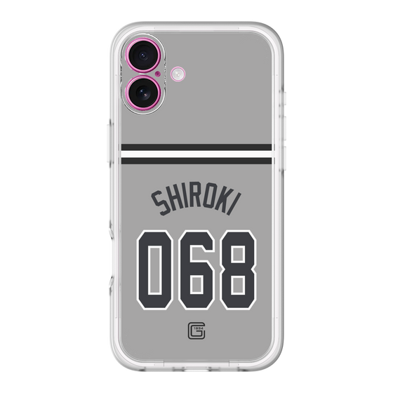スリムプロテクションプレミアムケース［ 読売ジャイアンツ - #068 SHIROKI - ビジター ］