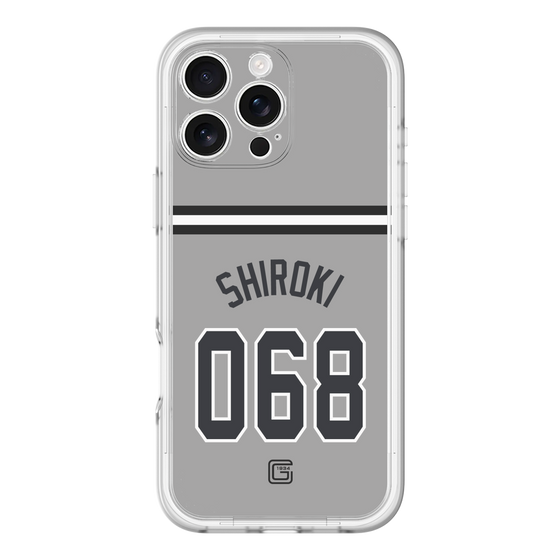 スリムプロテクションプレミアムケース［ 読売ジャイアンツ - #068 SHIROKI - ビジター ］