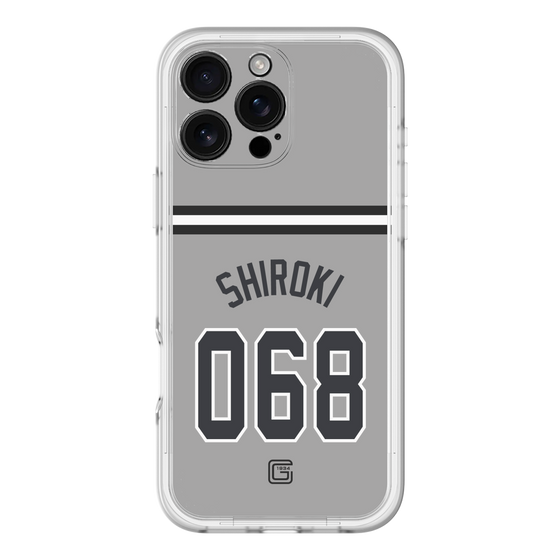 スリムプロテクションプレミアムケース［ 読売ジャイアンツ - #068 SHIROKI - ビジター ］