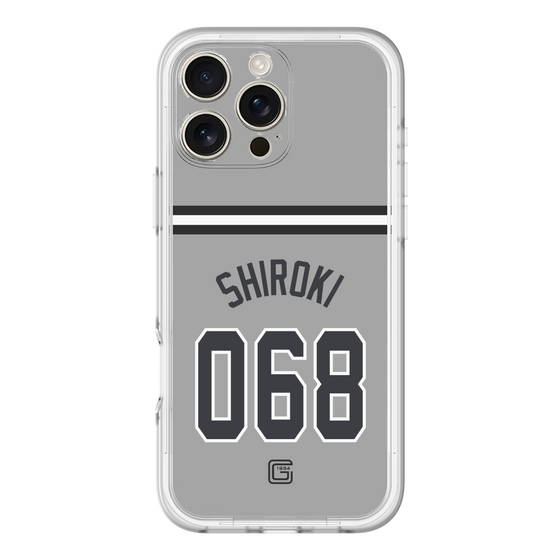 スリムプロテクションプレミアムケース［ 読売ジャイアンツ - #068 SHIROKI - ビジター ］