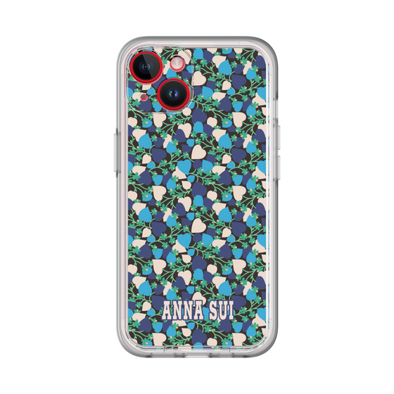 スリムプロテクションプレミアムケース［ ANNA SUI - HEARTS VINE - BLUE ］