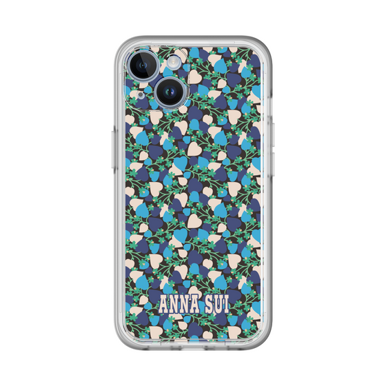 スリムプロテクションプレミアムケース［ ANNA SUI - HEARTS VINE - BLUE ］