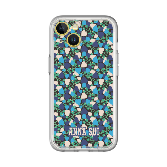 スリムプロテクションプレミアムケース［ ANNA SUI - HEARTS VINE - BLUE ］