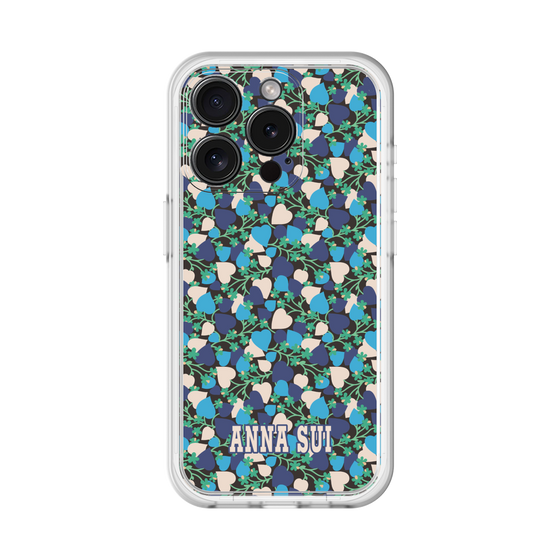 スリムプロテクションプレミアムケース［ ANNA SUI - HEARTS VINE - BLUE ］