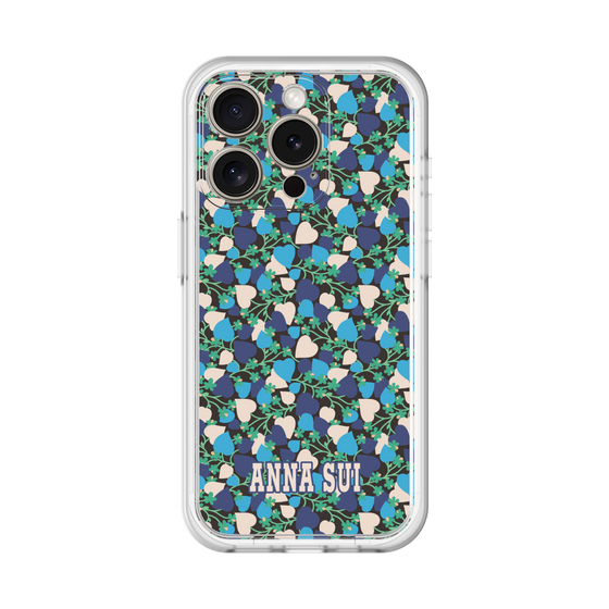 スリムプロテクションプレミアムケース［ ANNA SUI - HEARTS VINE - BLUE ］