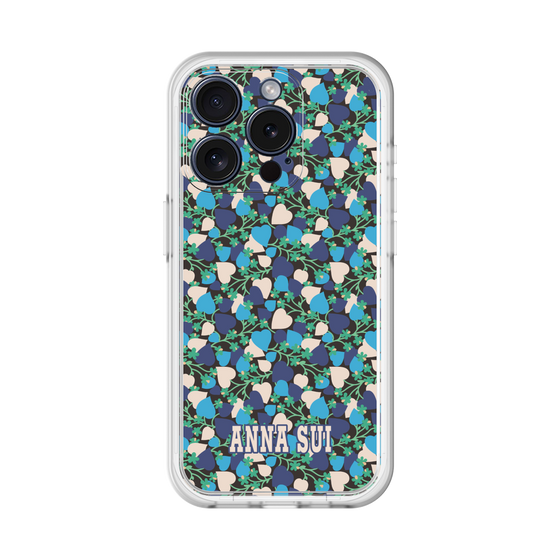 スリムプロテクションプレミアムケース［ ANNA SUI - HEARTS VINE - BLUE ］