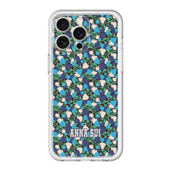 スリムプロテクションプレミアムケース［ ANNA SUI - HEARTS VINE - BLUE ］
