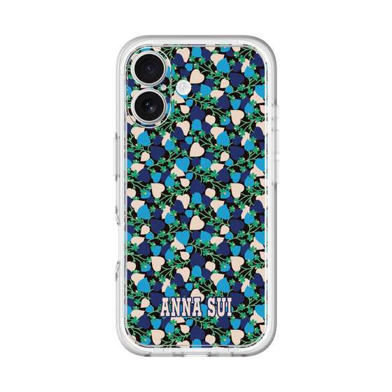スリムプロテクションプレミアムケース［ ANNA SUI - HEARTS VINE - BLUE ］