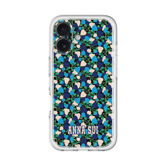 スリムプロテクションプレミアムケース［ ANNA SUI - HEARTS VINE - BLUE ］