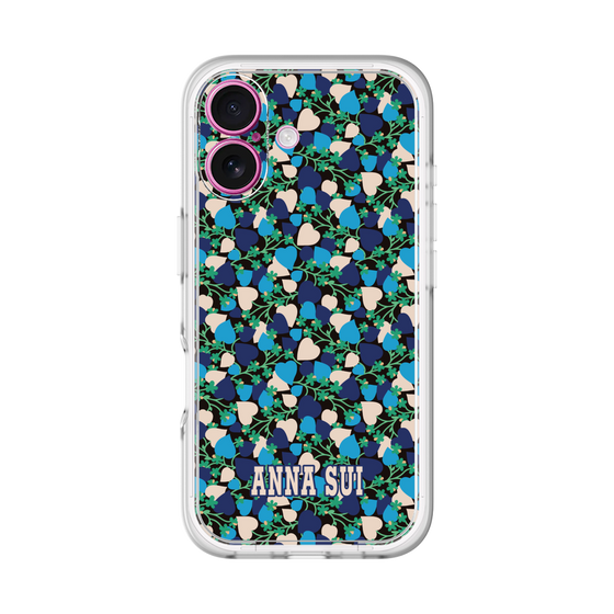 スリムプロテクションプレミアムケース［ ANNA SUI - HEARTS VINE - BLUE ］