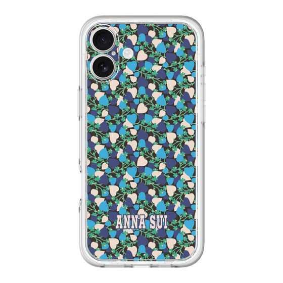 スリムプロテクションプレミアムケース［ ANNA SUI - HEARTS VINE - BLUE ］