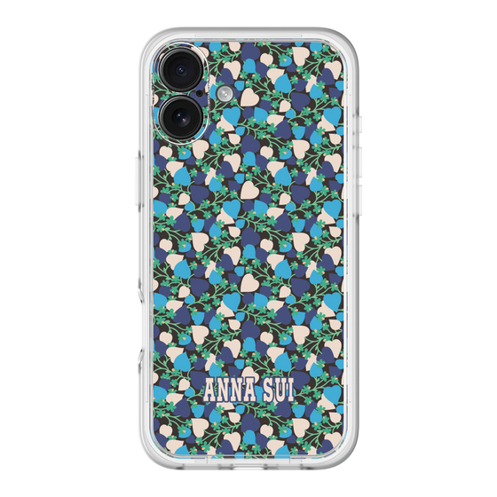 スリムプロテクションプレミアムケース［ ANNA SUI - HEARTS VINE - BLUE ］