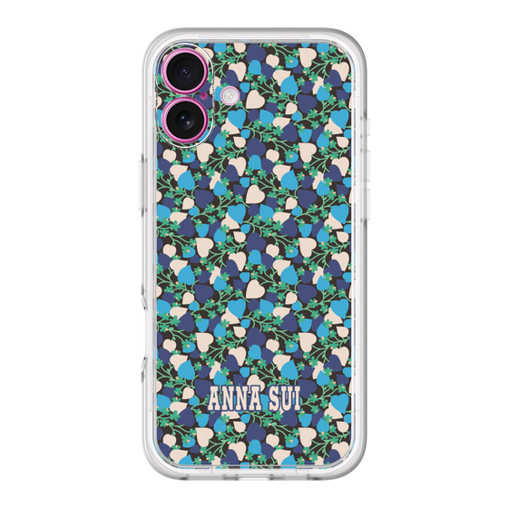 スリムプロテクションプレミアムケース［ ANNA SUI - HEARTS VINE - BLUE ］