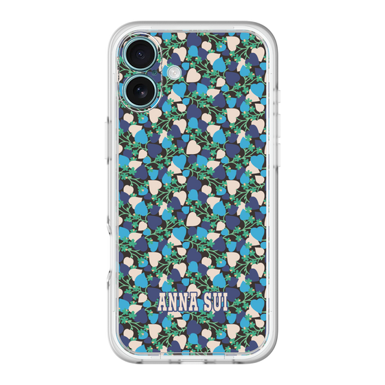 スリムプロテクションプレミアムケース［ ANNA SUI - HEARTS VINE - BLUE ］