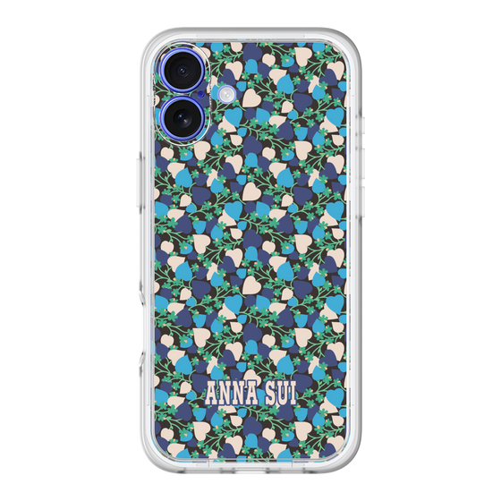 スリムプロテクションプレミアムケース［ ANNA SUI - HEARTS VINE - BLUE ］