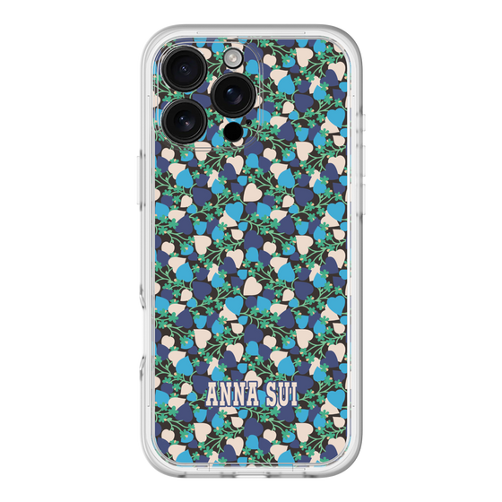 スリムプロテクションプレミアムケース［ ANNA SUI - HEARTS VINE - BLUE ］