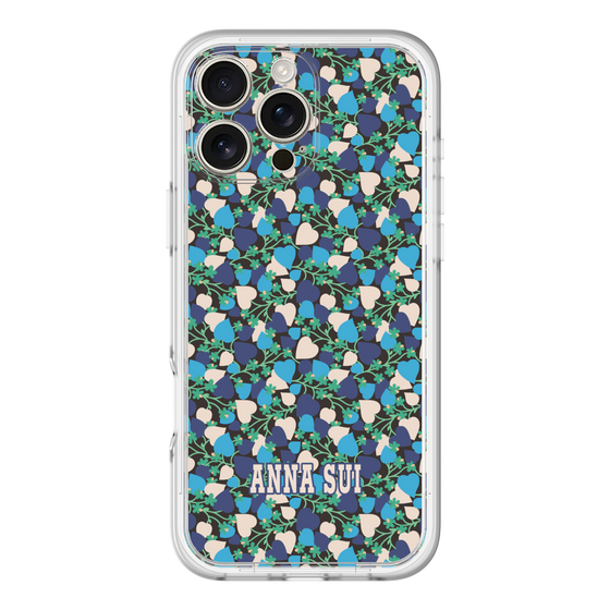 スリムプロテクションプレミアムケース［ ANNA SUI - HEARTS VINE - BLUE ］