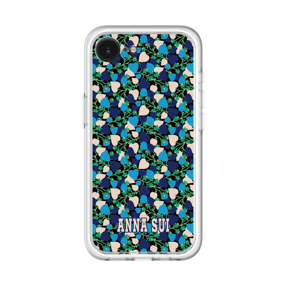 スリムプロテクションプレミアムケース［ ANNA SUI - HEARTS VINE - BLUE ］