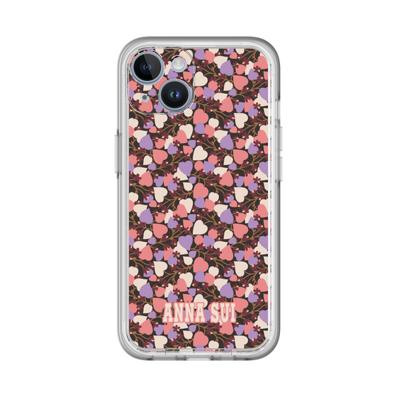 スリムプロテクションプレミアムケース［ ANNA SUI - HEARTS VINE - PINK ］