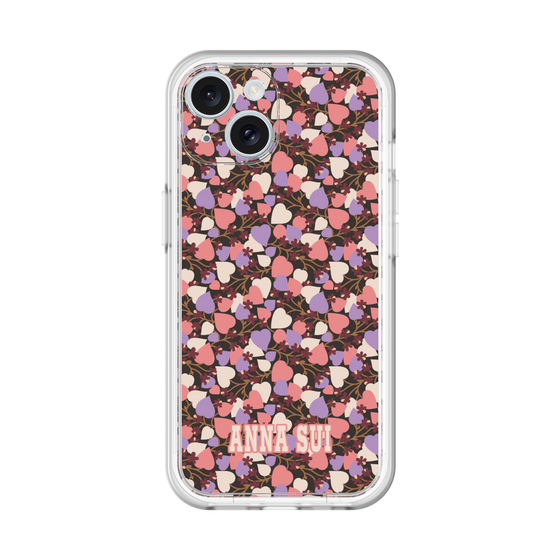 スリムプロテクションプレミアムケース［ ANNA SUI - HEARTS VINE - PINK ］