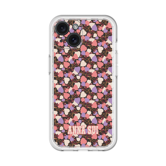 スリムプロテクションプレミアムケース［ ANNA SUI - HEARTS VINE - PINK ］