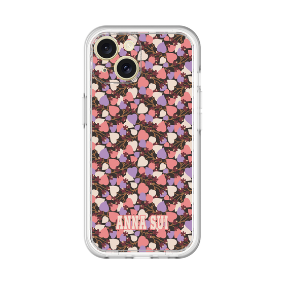 スリムプロテクションプレミアムケース［ ANNA SUI - HEARTS VINE - PINK ］