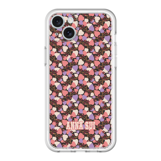 スリムプロテクションプレミアムケース［ ANNA SUI - HEARTS VINE - PINK ］