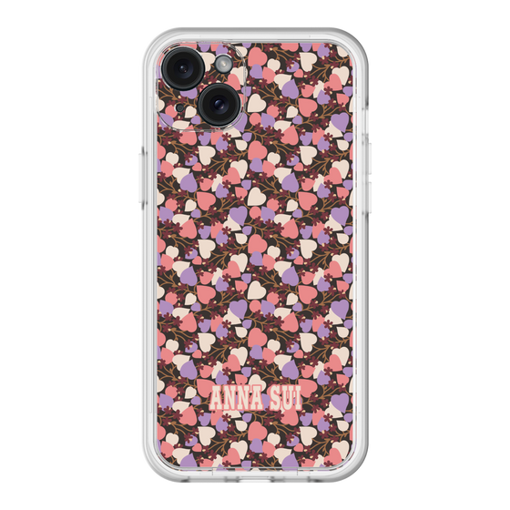 スリムプロテクションプレミアムケース［ ANNA SUI - HEARTS VINE - PINK ］