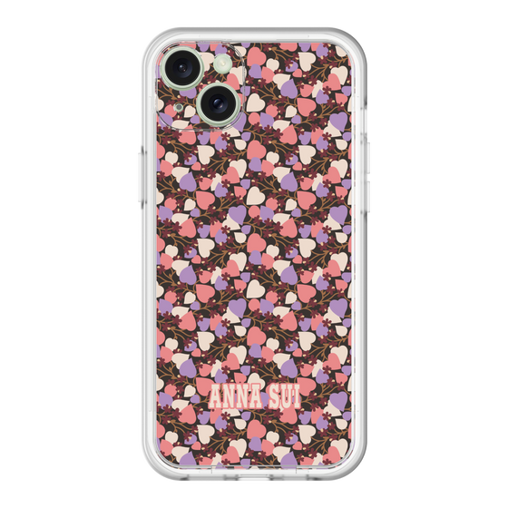 スリムプロテクションプレミアムケース［ ANNA SUI - HEARTS VINE - PINK ］