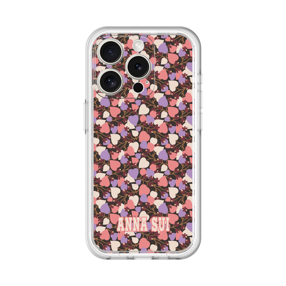 スリムプロテクションプレミアムケース［ ANNA SUI - HEARTS VINE - PINK ］