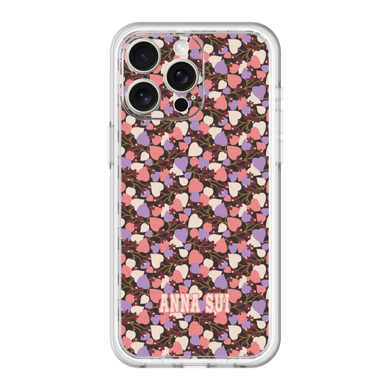 スリムプロテクションプレミアムケース［ ANNA SUI - HEARTS VINE - PINK ］