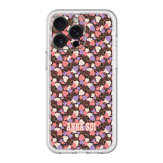 スリムプロテクションプレミアムケース［ ANNA SUI - HEARTS VINE - PINK ］