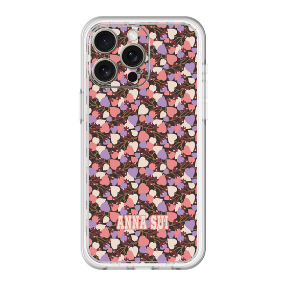 スリムプロテクションプレミアムケース［ ANNA SUI - HEARTS VINE - PINK ］
