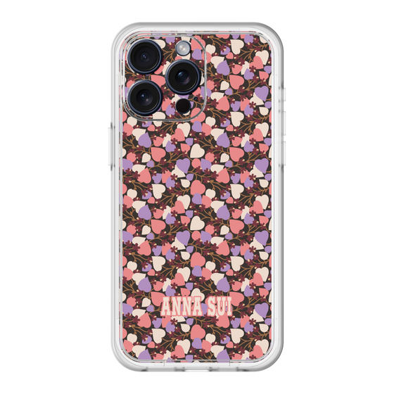 スリムプロテクションプレミアムケース［ ANNA SUI - HEARTS VINE - PINK ］