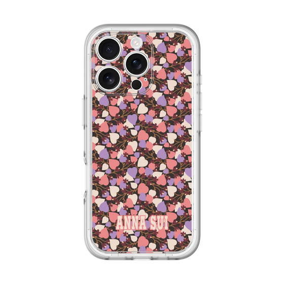 スリムプロテクションプレミアムケース［ ANNA SUI - HEARTS VINE - PINK ］