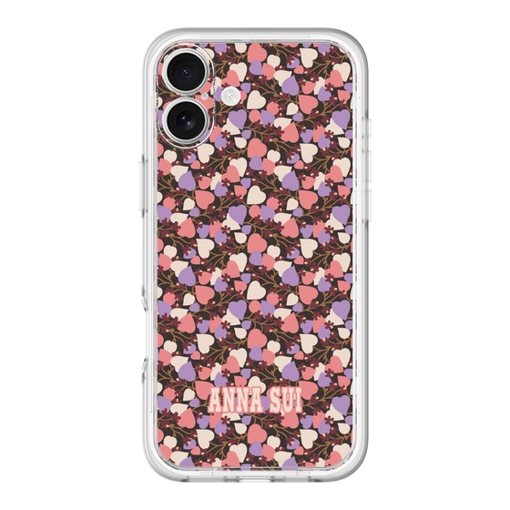 スリムプロテクションプレミアムケース［ ANNA SUI - HEARTS VINE - PINK ］