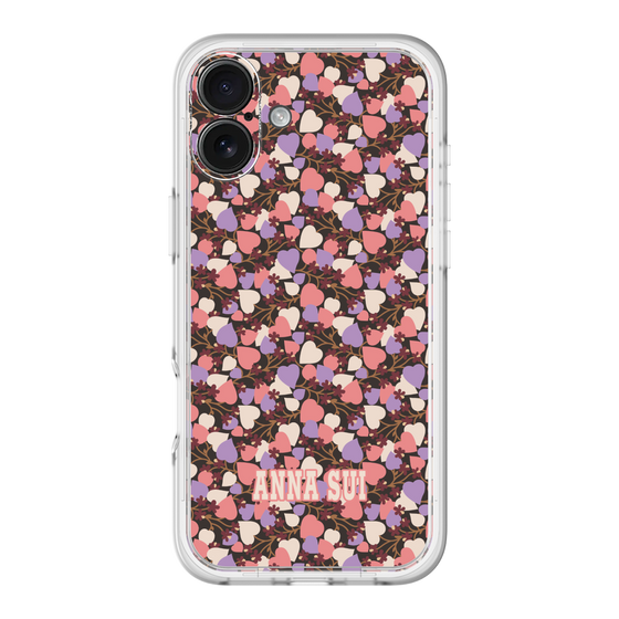 スリムプロテクションプレミアムケース［ ANNA SUI - HEARTS VINE - PINK ］