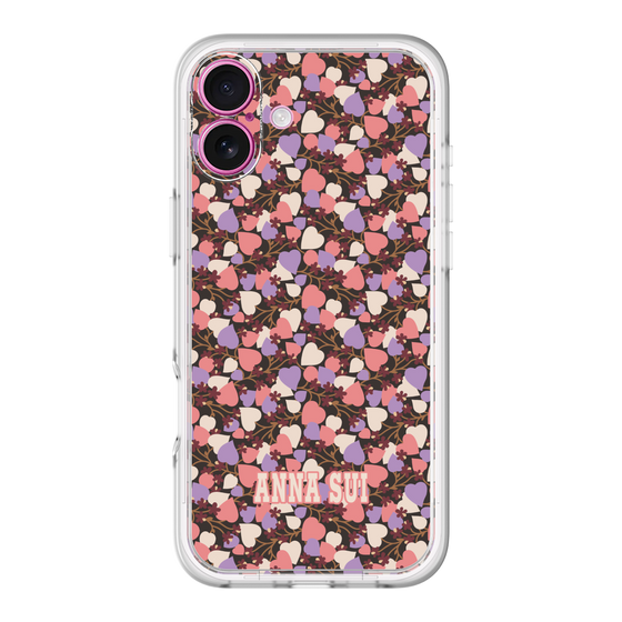 スリムプロテクションプレミアムケース［ ANNA SUI - HEARTS VINE - PINK ］